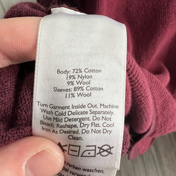 Eddie Bauer red wool blend pullover men’s size TXL - Picture 5 of 6